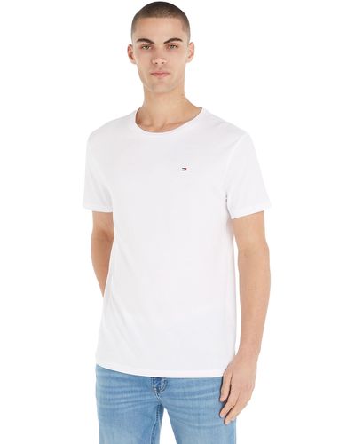 Tommy Hilfiger Cotton Cn Tee Ss Icon T-shirt - Wit