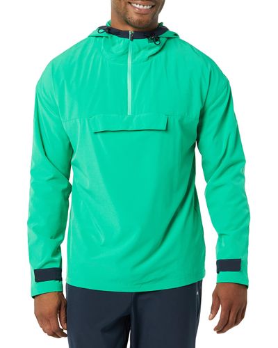 Amazon Essentials Stretch Woven Colorblock Jacket - Green