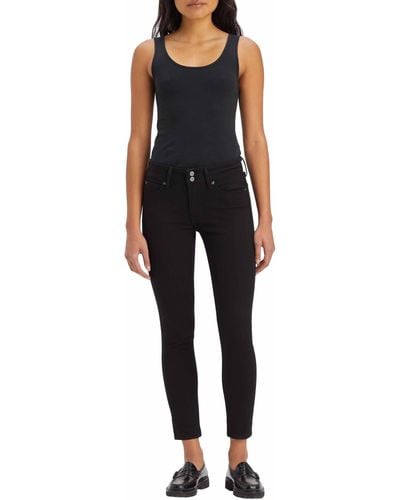 Levi's 711 Double Button Vaqueros Mujer - Negro