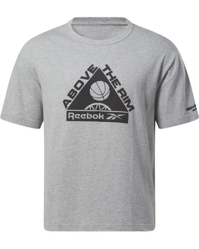 Reebok Basketball Above The Rim Graphic T-shirt - Grey