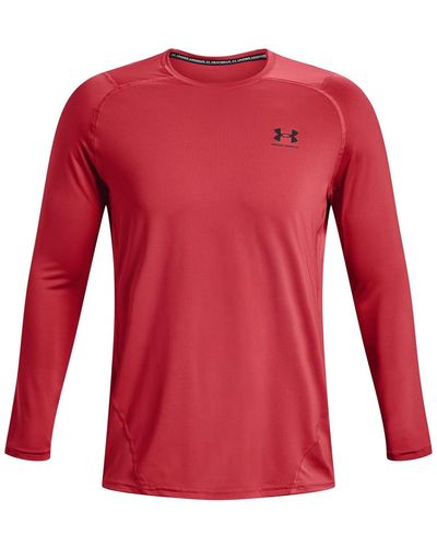 Under Armour Fish Long Sleeve Shirt Mens XXL Light Blue HeatGear