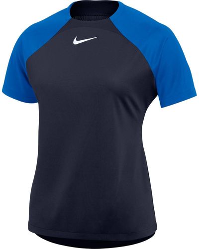 Nike W NK DF ACDPR SS TOP K T-Shirt - Blau