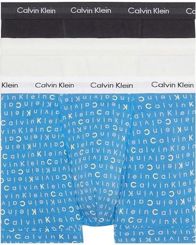 Calvin Klein Boxer Uomo Confezione da 3 Cotone Elasticizzato - Multicolore