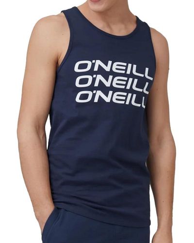 O'neill Sportswear Navy Tank Top Triple Stack - Blue