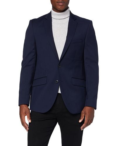 FIND Regular Fit Dress Suit Jacket Anzugjacke - Blau