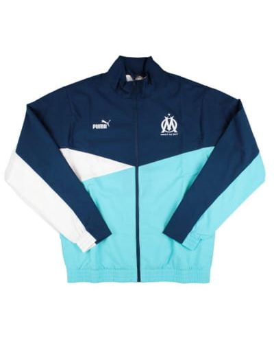 PUMA 2023-2024 Marseille Woven Jacket - Blue
