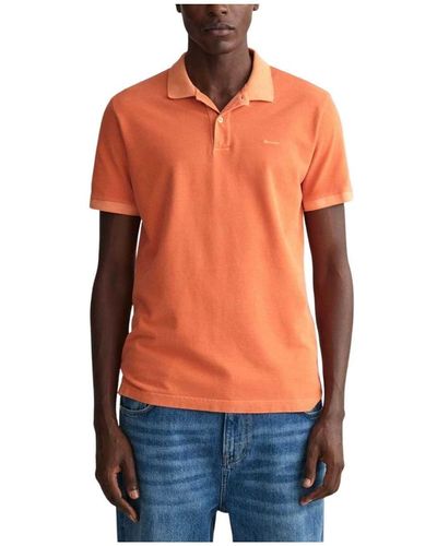 GANT Sunfaded Piqué Poloshirt (1-tlg) - Orange