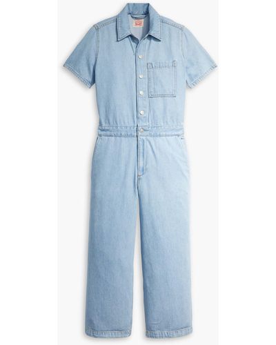 Levi's Short-Sleeve Heritage Jumpsuit - Bleu