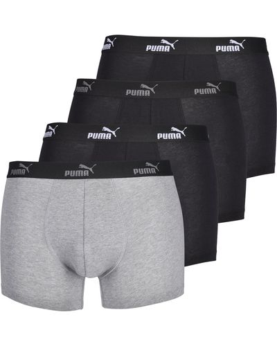 PUMA 4 X S Boxer Shorts Black Combo Small