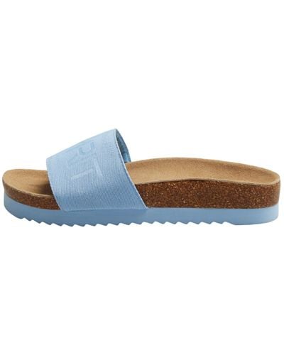 Esprit Modischer Fußbett Slipper - Blau