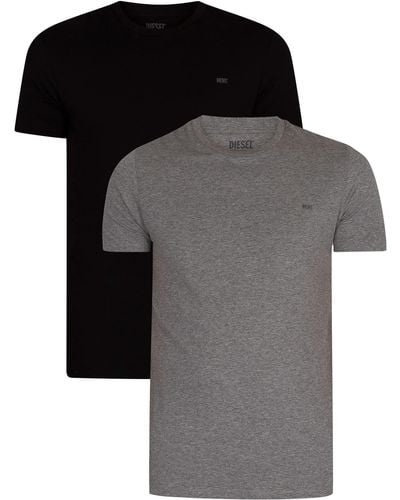 DIESEL Umtee-randal-tube-twopack T-shirt - Black