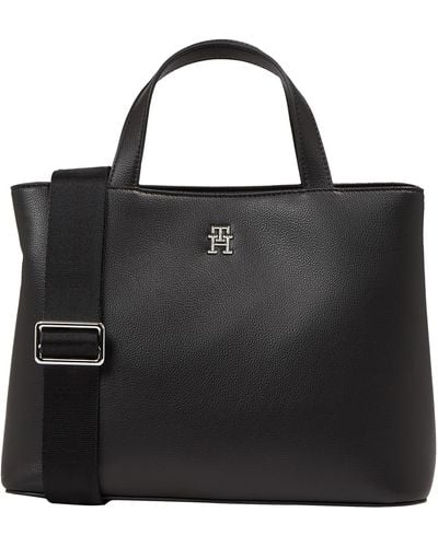 Tommy Hilfiger TH Essential SC Bolso Aw0aw15721 - Negro