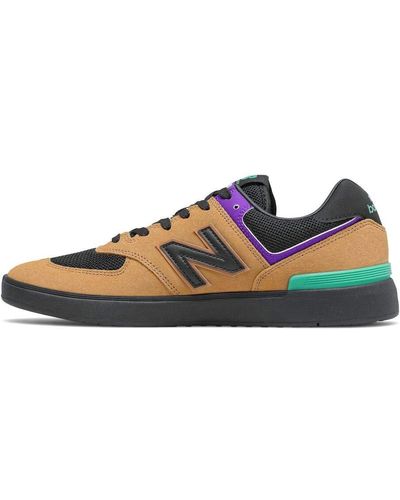 New Balance Sneaker All Coasts 574 Brown/Black 44 - Blau