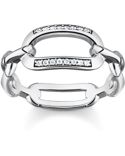 Thomas Sabo Ring Silber TR2360-643-14-50 Ringgröße 50/15,9 - Mettallic