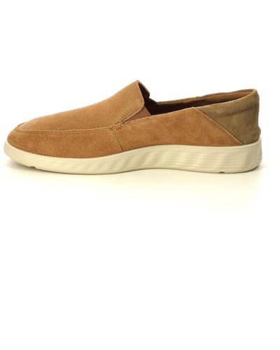 Ecco S Lite Hybrid Tan Suede S Slip-on Shoes 520374-05034 - Natural