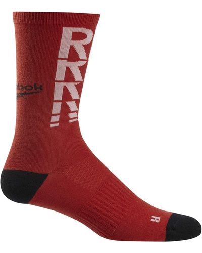 Reebok Tech Style Nauw Crew Sock Sokken - Rood
