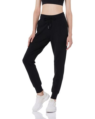 FIND Marque Amazon Pantalon de Yoga pour avec Cordon Coulissant - Noir