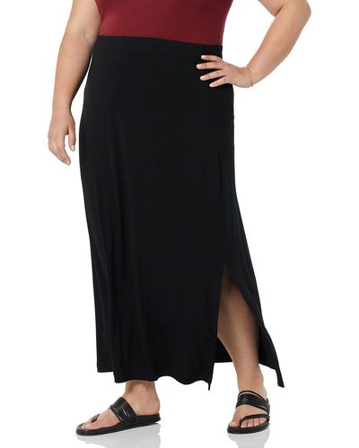 Amazon Essentials Lightweight Knit Maxi Skirt - Black
