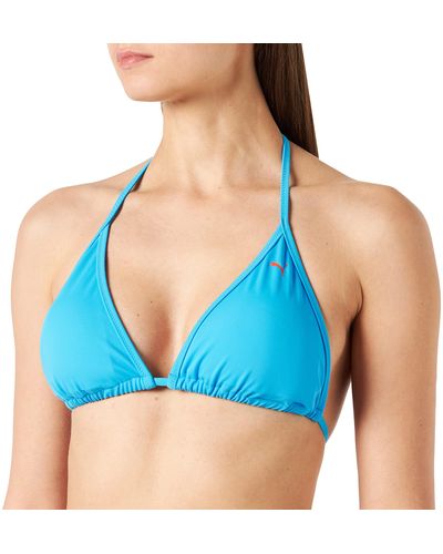 PUMA Triangle Bikini Top - Blu
