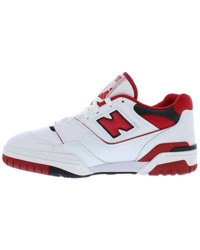 New Balance BB550SE1 Sneaker White/Red - Weiß
