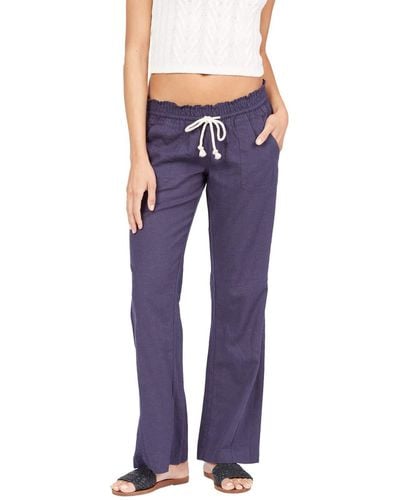 Roxy Womens Oceanside Pants - Purple