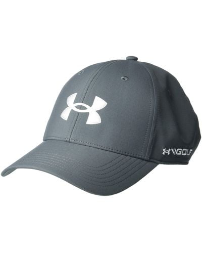 Under Armour S Golf Hat Sports Cap Classic Fit Adjustable Grey 22-23 - Black