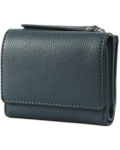Esprit Ginger Flap Wallet Grey Blue - Verde