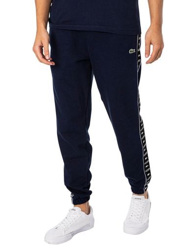 Lacoste Pantalon de jogging Side Brand pour homme - Bleu