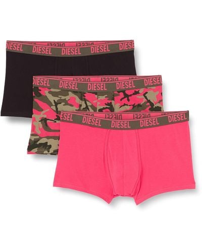 DIESEL Umbx-damienthreepack Boxer Briefs - Pink