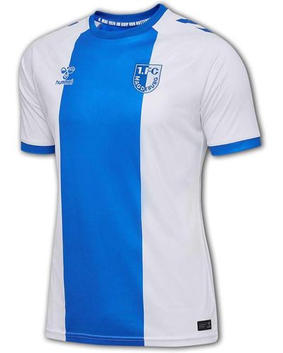Hummel 1.FC Magdeburg Jubiläumstrikot 50 Jahre Europapokal FCM AnnivShirt Jersey - Blau
