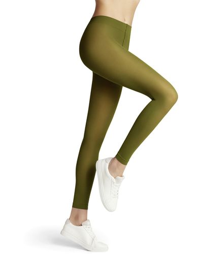 FALKE Pure Matt 50 Den W Le Semi-opaque Plain 1 Pair Leggings - Green