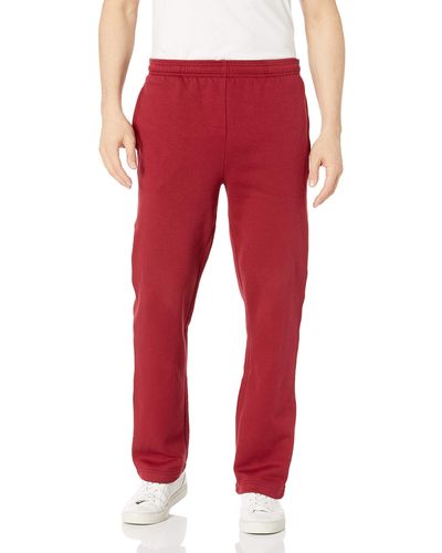Amazon Essentials Pantalón de chándal de forro polar - Rojo