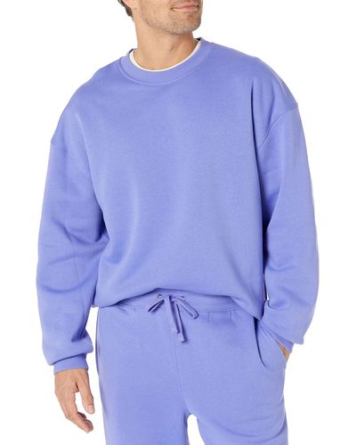 Amazon Essentials Oversized-fit Crewneck Sweatshirt - Blue