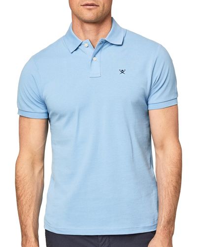 Hackett Slim Fit Logo Polo Shirt - Blue