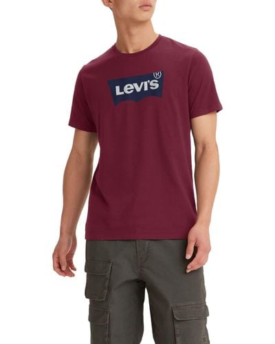 Levi's Graphic Crewneck Tee T-Shirt - Rot
