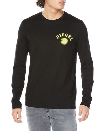 DIESEL T- diegor-ls-k1 T-Shirt - Noir