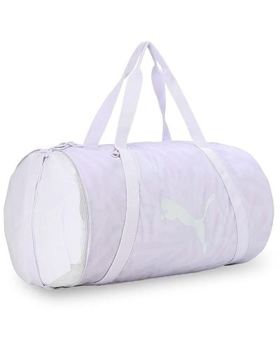 PUMA At ESS Barrel Bag Nova Shine Spring Lavender - Weiß