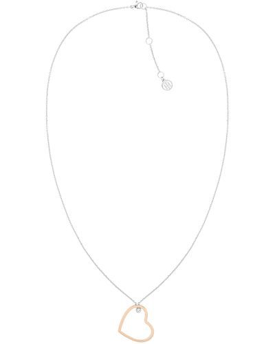 Tommy Hilfiger Jewelry Collar para Mujer de Acero inoxidable con cristales - 2780759 - Blanco