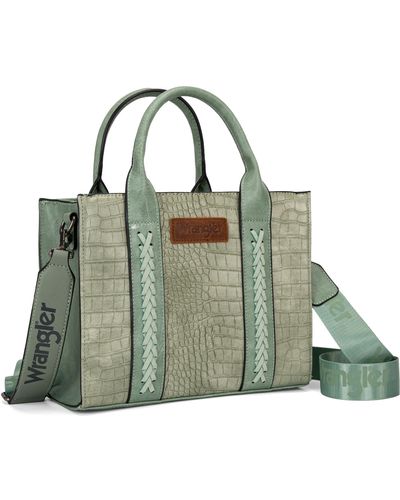 Wrangler Top-handle Handbags For Tote Bag For Work Crossbody Purses - Green