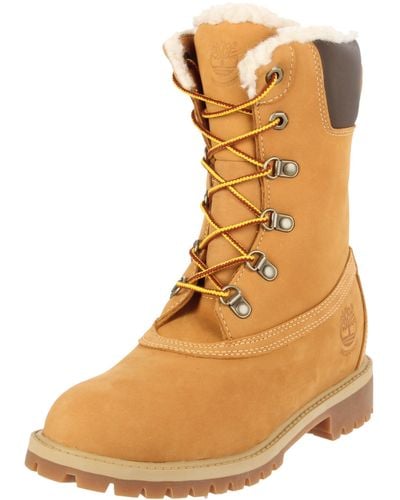 Timberland Inch Winter Boot- K - Botas de Cuero Nobuck para - Neutro