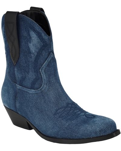 Guess Ginette Ankle Boot - Blue