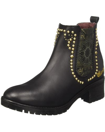 Desigual Shoes_charly Blackstud Chelsea Boots