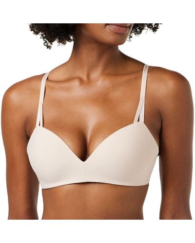 Calvin Klein Wireless Bra - Lightly Lined - Everyday Comfort - Bras For - Clothes - Ladies Tops - Beechwood - Brown