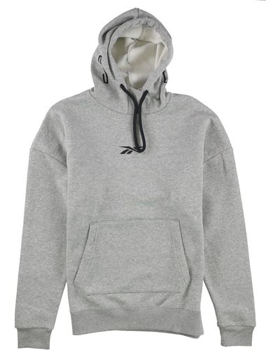 Reebok S Logo Hoodie Sweatshirt - Grey
