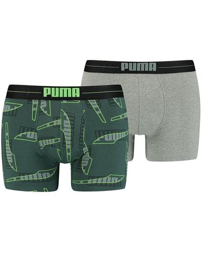PUMA S Formstrip All Over Print Boxer Briefs - Groen