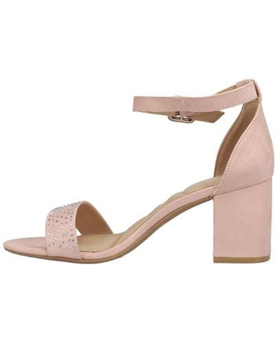 CL By Chinese Laundry Womens Jolly Star Stones Heeled Sandal - Pink