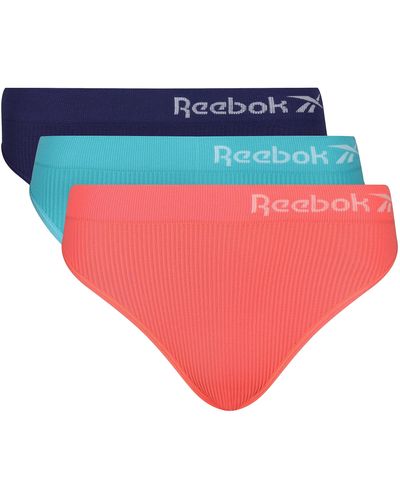 Reebok Unterwäsche mit Feuchtigkeitsableitung | Bequem und dehnbar - Multipack mit 3 - Rot
