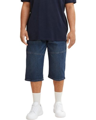 Tom Tailor Overknee Bermuda Jeans Shorts in Knielänge 1033438 - Blau