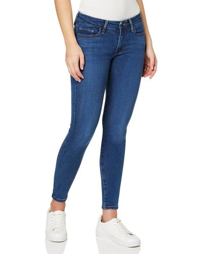 Levi's 711 Skinny Jeans Modello Aderente A Gamba Stretta - Blu