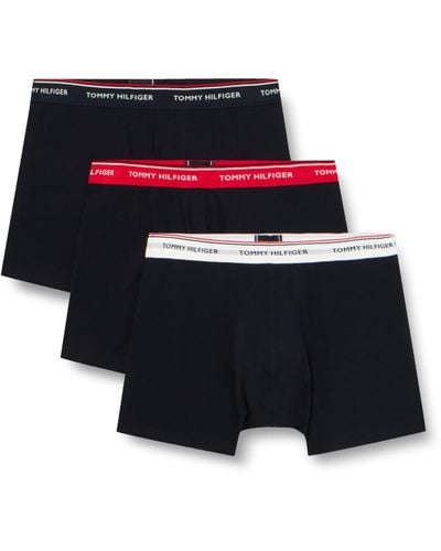Tommy Hilfiger Pack Of 3 Boxer Short Trunks Stretch Cotton - Multicolour